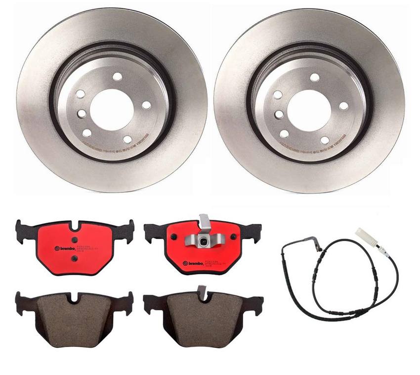 BMW Brembo Brake Kit - Pads and Rotors Rear (336mm) (Ceramic) 34356789445 - Brembo 1524805KIT